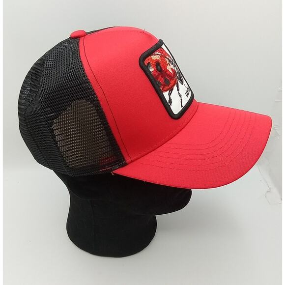 Mesh Trucker Animal Hat Ladybug Snapback by Basic Brand - Picture 2 of 5
